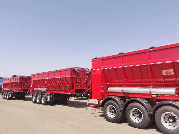 履带式自卸半挂车