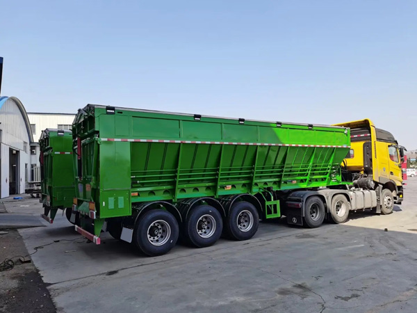 履带式自卸半挂车