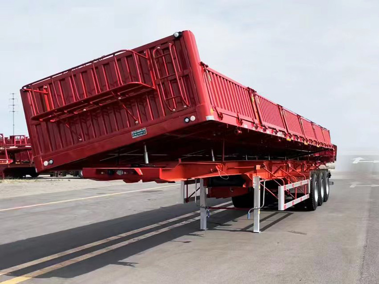 侧翻自卸半挂车